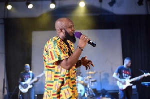 Trigmatic at the launch of his album