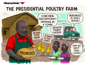 Ghana to be chicken sufficient in 3 years – President Mahama