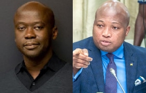 Samuel Okudzeto Ablakwa (right), Sir David Adjaye (left)