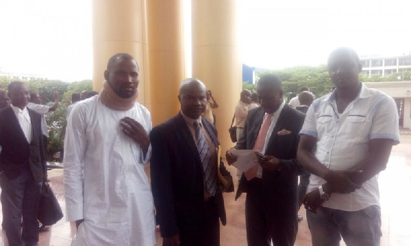 From left to right: Halidou Moro, a rep from the Niger embassy and Lawyer Afenyo Markins