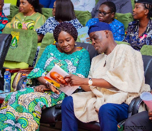 Vice President Professor Jane Naana Opoku-Agyemang (L) and Haruna Iddrisu (R)