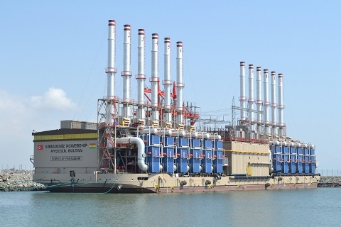 File photo: Power barge lands at Tema