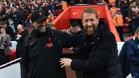 Liverpool manager Jurgen Klopp and Chelsea manager Graham Potter