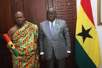 Newly elected House of Chief President with President Akufo-Addo