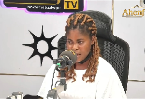 The young lady said she was scammed by an alleged American man