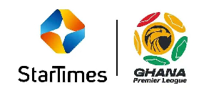 StarTimes (L)and Ghana Premier League (R) logos