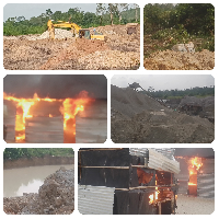 Collaged photos of the site and NAIMOS operations