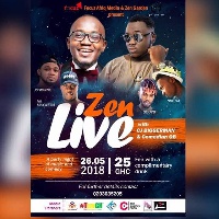 Zen Live takes place at the Zen garden (labone) on the 26th May, 2018