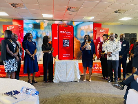 Jane Mingle, Cecil Sunkwa-Mills and the leadership team unveil the PruConnect App