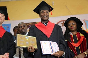 Asamoah Gyan awarded a doctorate degree