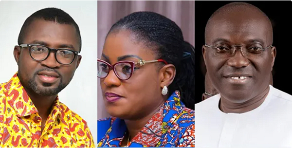 L-R: Barima Awuah Sarpong Aseidu-Larbi, Nana Ama Dokua Asiamah-Adjei, Martin Adjei Korsah