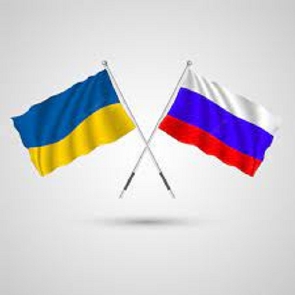 Russia Ukraine Flags
