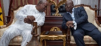 John Mahama and President Akufo-Addo