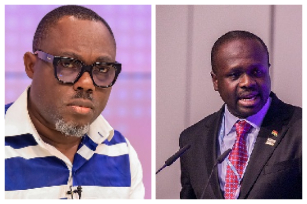 Prof Gyampo (L) and the late defence minister, Dr Omane Boamah (R)