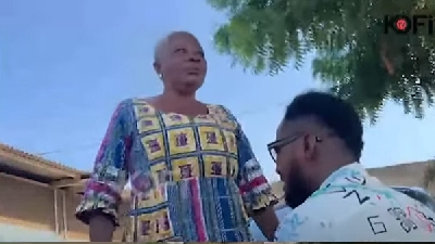 Funny Face seen apologizing to his mother