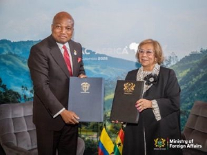 Ghana and Colombia have signed an agreement to establish an economic cooperation