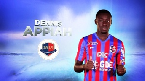 French-born Caen right-back Dennis Appiah
