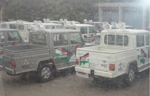 The Mahindra vehicles packed at regional ministers