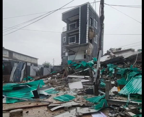 Two people have been rescued, with one in critical condition
