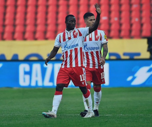 Ghana winger Osman Bukari provides assist as Red Star Belgrade hammer Zeleznicar Pancevo in Serbia