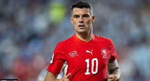 Granit Xhaka captained Switzerland at the World Cup earlier this year Granit Xhaka captained Switzerland at the World Cup earlier this year
