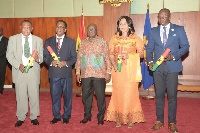 President Akufo-Addo with the Ministers of State