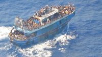 The overcrowded vessel was pictured a number of times before tragedy struck