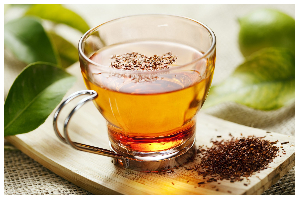 Rooibos tea is naturally caffeine-free and rich in antioxidants