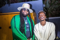 Shatta Wale and his guest Gramps Morgan
