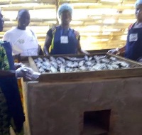 The challenges of traditional fish smoking were communicated to the audience in an engaging manner
