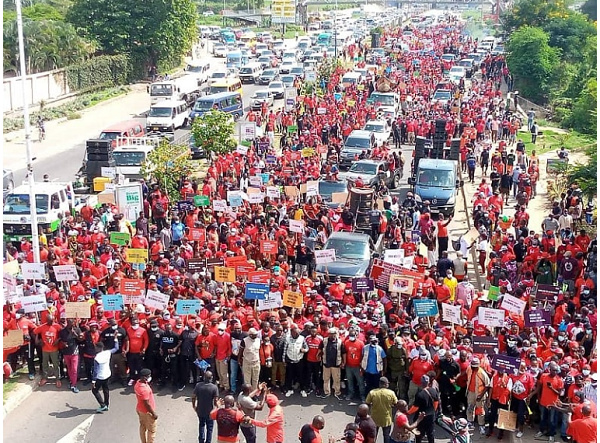 Demonstration organised by some Ghanaians