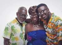 Ghanaian comedian, SDK, and his late parents
