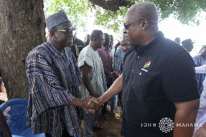 Mr Mahama visited Mr Bagbin and his family at Sombo near Wa to commiserate with them