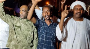 Civilians have been celebrating the army's recent territorial gains, from the presidential palace to