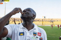 Samuel Boadu celebrated in front of the Kotoko faithful