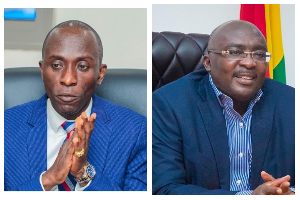 Ernest Owusu Bempah (L) and Dr Mahamudu Bawumia (R)