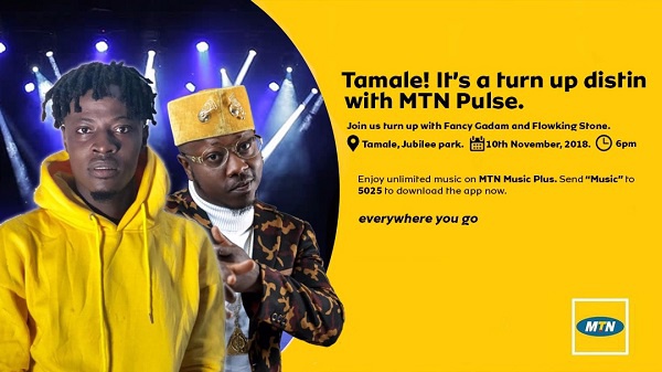 MTN Pulse Invasion concert is free everyone