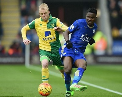 Ghana's Daniel Amartey in action for Leicester City