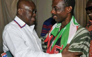 President Akufo-Addo (l), NDC General Secretary (r)