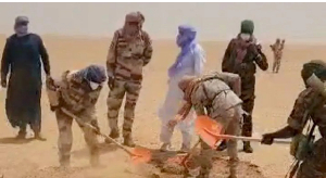 The victims were buried in mass graves by the rescue team dispatched to the area