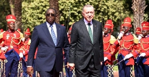 Senegalese President Macky Sall and Turkish President Recep Tayyip Erdogan