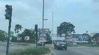 Traffic lights at Achimota Police Station has gone off for a while now