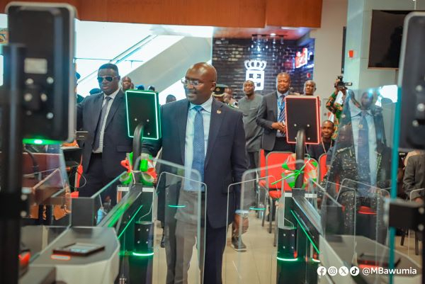 Vice President, Dr. Mahamudu Bawumia recently commissioned the E-Gate system at KIA