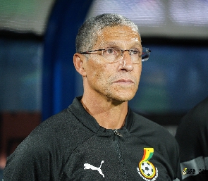 Ghana's head coach, Chris Hughton