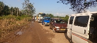 A gridlock on the Ewusiejo-Takoradi road