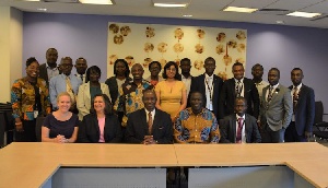 Participants of Pension Reform workshop with World Bank Country Director for Ghana
