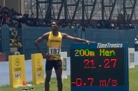 Kazali Iddrisu clocked a personal best in the 200m final