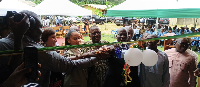 Dignitaries commission the new school dormitory