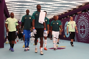 A photo of the Senegal team