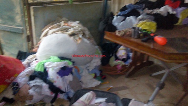 Ransacked residence of an ex military officer